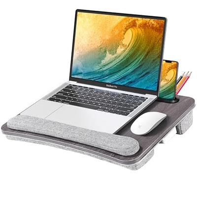 SAIJI Folding Bed Desk for Laptop, Eating Breakfast, Writing, Gaming, Extra  Large 25.6 x 19.3 Portable Floor Stand Laptop Desk Table for Adult,Kids