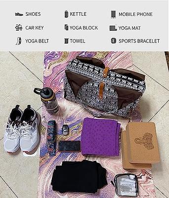  UDANA Gray Yoga Mat Bag, Large Yoga Mat Bags for Women & Men, Fits Thick Yoga Mat & Yoga Accessories, Three Storage Pocket