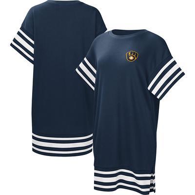 Concepts Sport Men's Navy and Gold Milwaukee Brewers Badge T-shirt