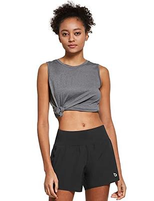 BALEAF Women's 5 Running Shorts with Liner Quick Dry High Waisted