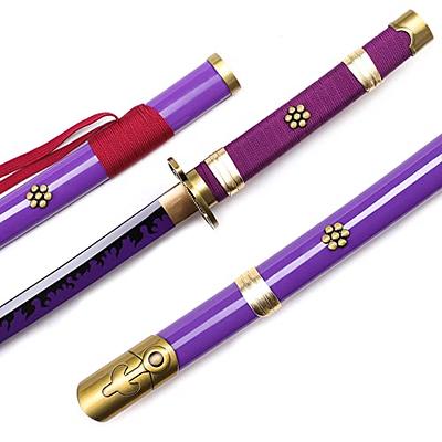 HI-Reeke Sword Building Block Set Anime 1 Piece Roronoa Zoro Enma Yamato  Katana Building Kit Purple