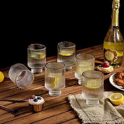 Vikko Drinking Glasses, 12 Oz Drinking Glasses Set of 12, Crystal Clear  Glass Cups for Water