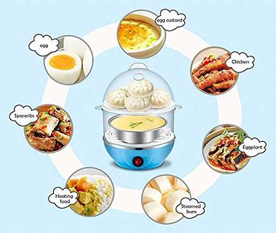 Egg Cooker, 14 Egg Capacity Electric Egg Cooker Perfect Hard Boiled Egg  Maker with Timer for Hard Boiled Eggs, Steaming Shelf for Bread and  Vegetables (BLUE) - Yahoo Shopping