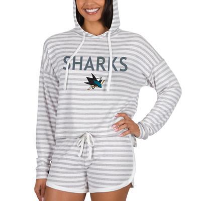 Carolina Panthers Concepts Sport Women's Fluffy Pullover Sweatshirt &  Shorts Sleep Set - White