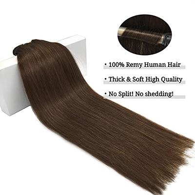 Clip in Hair Extensions, Straight 9pcs 150g Natural Black Color, 14 Inch  Clip in Hair Extensions Real Human Hair Thick Clip in Hair Extensions for