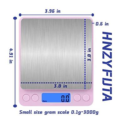 Digital Pocket Scale 3000g x 0.1g Jewelry Gram Scale Conversion