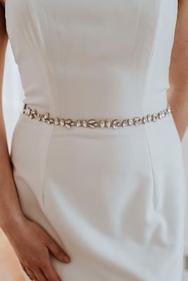 Wedding Accessories - Bohemian Opal Bridal Belt/Sash - Available in Gold and Silver Gold / Applique Only