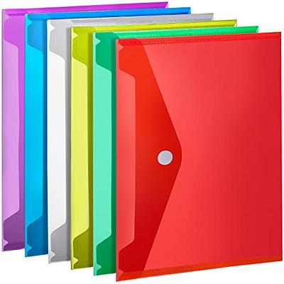  UPZDER 10 Pack Clear Plastic File Folders, L-Type Plastic File  Folders Letter Size, Project Pockets Plastic Sleeves Transparent Folder for  Office & School : Office Products