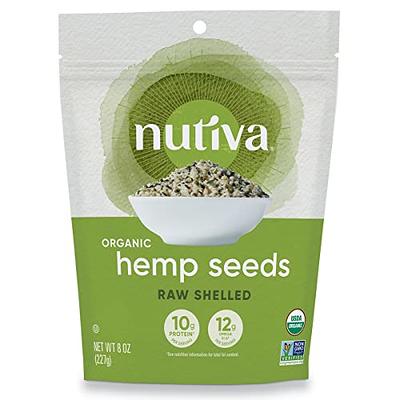 Organic Hemp Seeds, 18oz; 10g Plant Based Protein and 12g Omega 3 & 6 per  Srv | smoothies, yogurt & salad | Non-GMO, Vegan, Keto, Paleo, Gluten Free