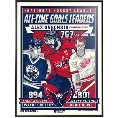 Alex Ovechkin Washington Capitals Framed Autographed 20 x 24 Red Jersey in Focus Photograph