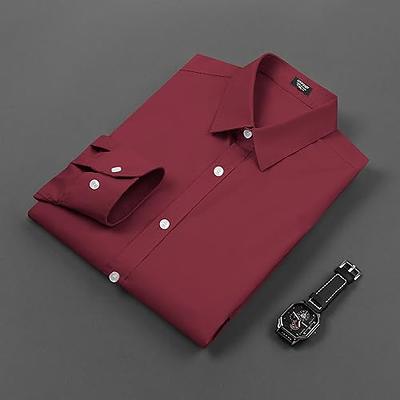 COOFANDY Men's Muscle Fit Dress Shirts Wrinkle-Free Short Sleeve Casual  Button Down Shirt at  Men’s Clothing store