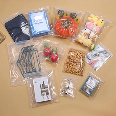 Clear Reclosable Zip Lock Bags - 4 Mil Thick, Food Grade Plastic