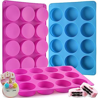 12 Cavity Cylinder Silicone Mould/Round Soap Mold Handmade Shower Steamer  Molds