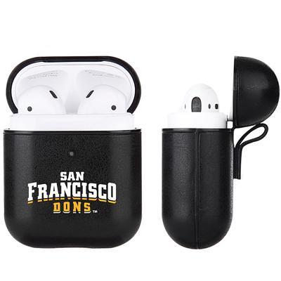 Black San Francisco 49ers Personalized AirPods Case Cover