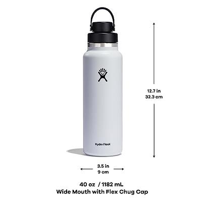 Hydro Flask 40 Oz Wide Flex Chug Cap Dew, Stainless Steel, Double-wall -  Yahoo Shopping