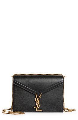 Saint Laurent Cassandra Quilted Leather Wristlet Pouch