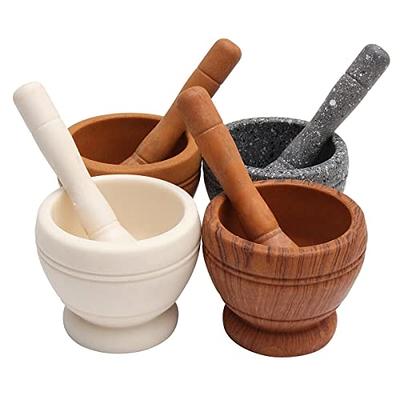 Resin Mortar Pestle Tool Set 11 Cm Large Mortar Kitchen Herbs