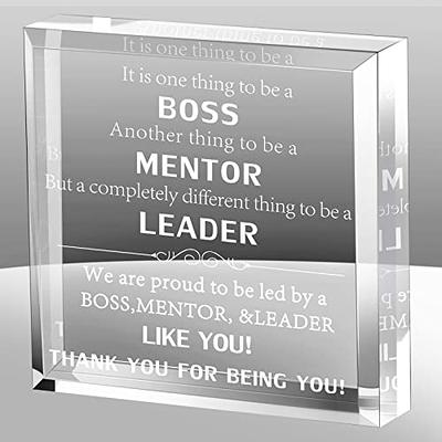 Boss Gifts for Women Crystal Boss Gifts for Women Men Crystal Keepsake Work  Gifts Office Gifts Desk Decor Boss Appreciation Gifts for Women Boss  Day-Leaving Job-Birthday Gifts for Boss