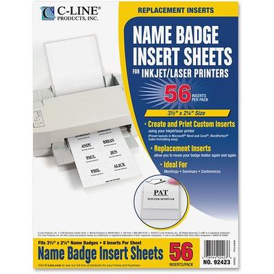 Wholesale Name Badge Labels: Discounts on C-Line Name Badge Insert