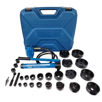 AMZCNC 8 Ton 1/2 to 2 Hydraulic Knockout Punch Driver Tool Kit Electrical  Conduit Hole Cutter Set KO Tool Kit with 6 Dies Hole Complete Tool  (Knockout Punches) (8T1/2~2) 