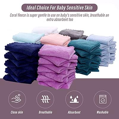 72 Pack Baby Washcloths - Ultra Soft Absorbent Wash Cloths for Baby and  Newborn, Gentle on Sensitive Skin for Face and Body, 8 by 8, Multicolor -  Yahoo Shopping