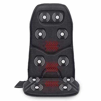 Comfier Cordless Back Massager with Heat - Rechargeable Chair Massager,  Shiatsu Massage Chair Pad with Adjustable Intensity