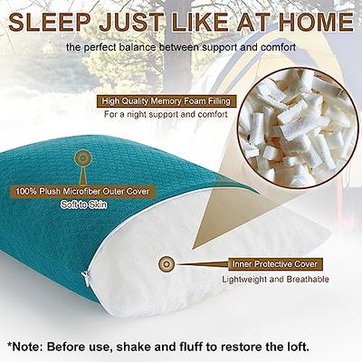 ElevateEase Memory Foam Seat Cushion & Lumbar Support Pillow Set w/ Me