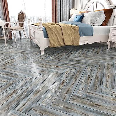 LaCheery Peel and Stick Floor Tile White Wood 6x36 Waterproof Vinyl Plank  Flooring Tiles Peel and Stick for Bedroom Bathroom Kitchen Stick On Floor  Tile Self Adhesive Floor Tiles Removable 4 Tiles