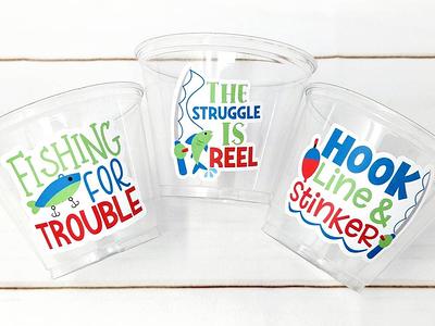 Fishing Party Cups - Fishing Birthday First Party Gone The Big One Bobber Decorations  Fish Bait Cups - Yahoo Shopping