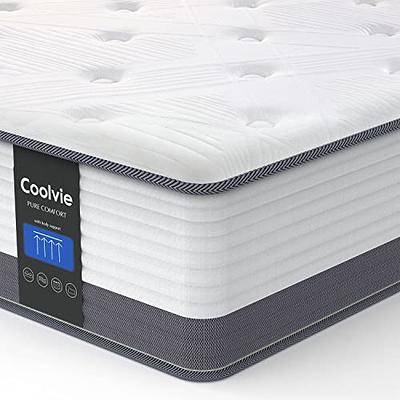 ANMIZ Mattress, 10 inch Hybrid Mattress with Gel Memory Foam, Medium Firm  Mattress Twin Size, Purple Mattress in a Box for Sleep Supportive &  Pressure Relief