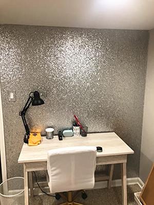 DHHOUSE Silver Chunky Glitter Wallpaper Peel and Stick,Removable Wallpaper  Decorative Contact Paper 17.3'' by 195'' - Yahoo Shopping