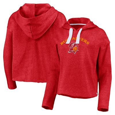 Women's Fanatics Branded Red Tampa Bay Buccaneers Filled Stat Sheet Pullover Hoodie