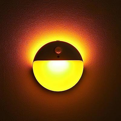 YUNLEX 2 Pack Motion Sensor Amber Night Light, 2 Light Sources, 3 Light  Modes, Battery-Powered Closet Lights, Stick-Anywhere, Stepless Dimming  Nightlight for Stairs, Bathroom, Bedroom, Hallway - Yahoo Shopping