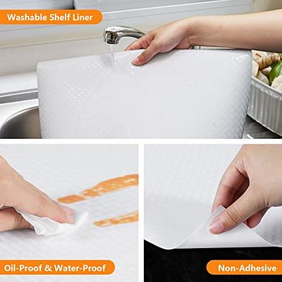 Kitchen Shelf Liner, Non-Slip Cabinet Liner, Washable Oil-Proof for Kitchen