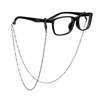 SIGONNA Glasses Strap Holder - No-Tail Eyeglass Strap Cord String -  Adjustable Eye Glasses Holders Around Neck