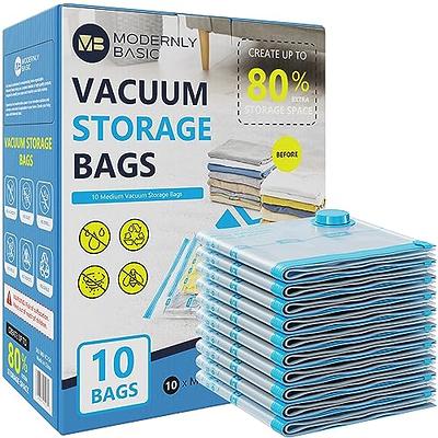 Spacesaver's Space Saver Vacuum Storage Bags (Large 10 Pack) Save 80% on  Clothes Storage Space - Vacuum Sealer Bags for Comforters, Blankets,  Bedding, Clothing - Storage Space Bags - Pump for Travel - Yahoo Shopping