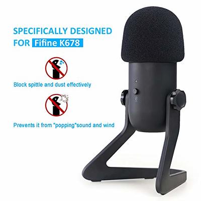 K669 Foam Mic Windscreen, Pop Filter Wind Cover Compatible with Fifine USB  Condenser Recording Microphone K669, T669, K669B by SUNMON - Yahoo Shopping