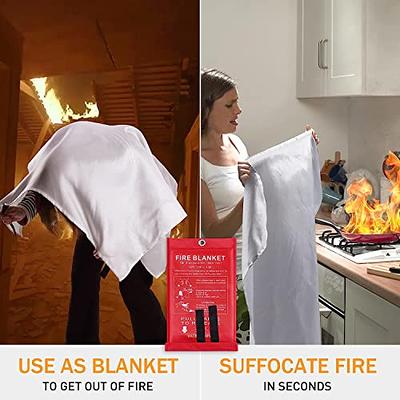 Mondoshop Fire Blankets Emergency for Kitchen Home - Emergency