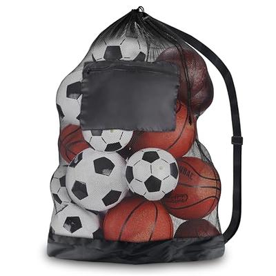 Yaju Extra Large Mesh Equipment Bag Adjustable Drawstring Soccer Bag  Waterproof Ball Bag For Basketball Volleyball Football Carrying Storage  Bagblack