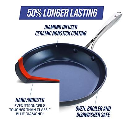 Blue Diamond Cookware Hard Anodized Ceramic Nonstick, 10 Frying