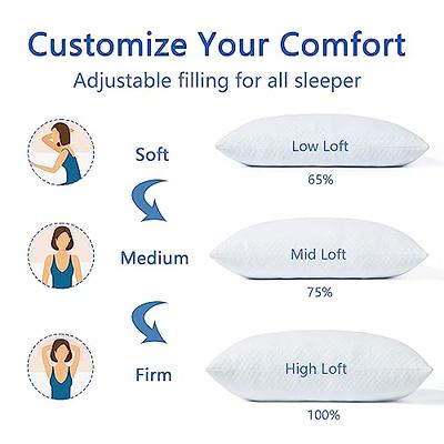 Flexicomfort Knee Pillow for Side Sleepers - Removable Memory Foam