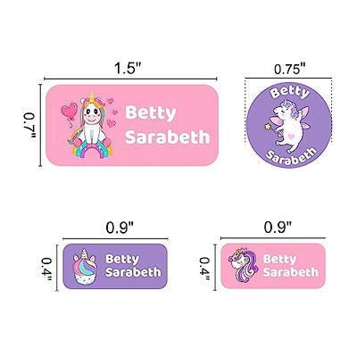 120Pcs Customize Name Stickers Waterproof Personalized Labels