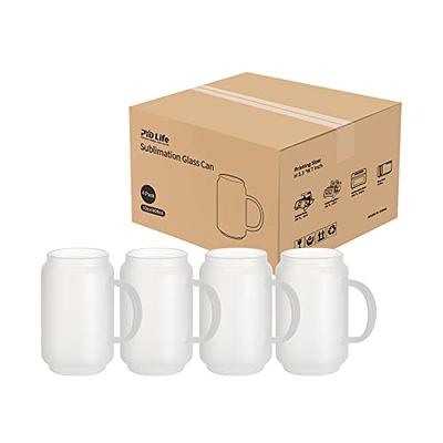 Sublimatable Frosted Glass Mug with Handle