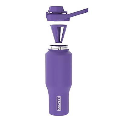 The Coldest Shaker Bottle Perfect Blender for Protein Shakes, Pre Workout  and Cocktails with Insulated Chug lid (36 oz, Galaxy Purple)