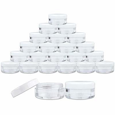 6 High Quality 50 Gram/ml Plastic Oval Container Jars With Liners for  Cosmetic, Salves, Ointments, Oils, Lip Balms, Lip Gloss BPA Free 