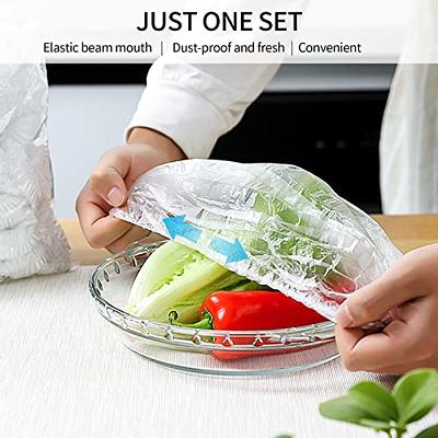 100pc Disposable Food Storage Cover Reusable Elastic Fresh Food