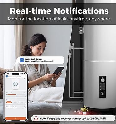 Besimlive Water Leak Detectors for Home, WiFi Smart Sensor Water Alarm Leak  Detector SMS & APP Real-time Notification, Remote APP Control 100dB  Adjustable Alarm, w/Alexa Google Assistant for Basement - Yahoo Shopping