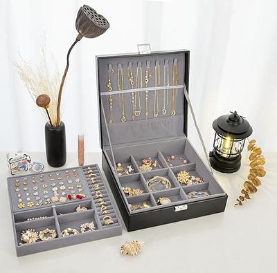  QBestry Jewelry Box for Stud Earring Organizer for