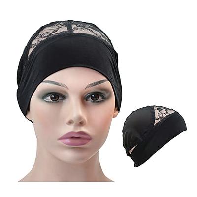 adjustable elastic band for wigs black