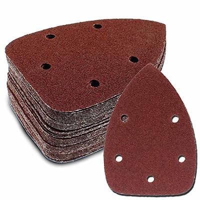 HARSKIYER 30pcs 120 Grit Mouse Detail Sander Sandpaper, Triangle